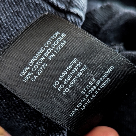 DENIM FORUM The '90s Mia Denim Vest Black Eyeliner Jean S Aritzia - Picture 8 of 12